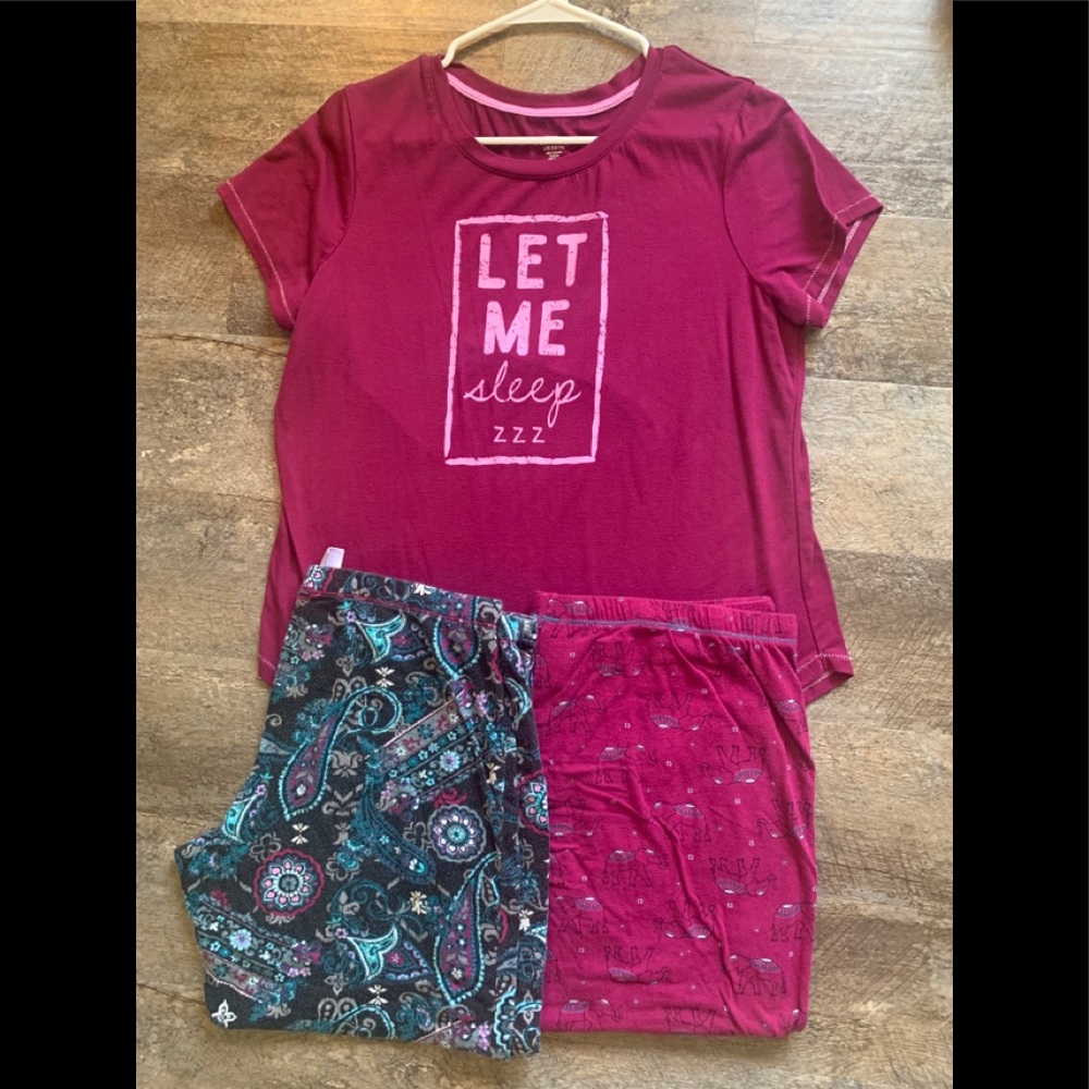 Pajama set with two bottom